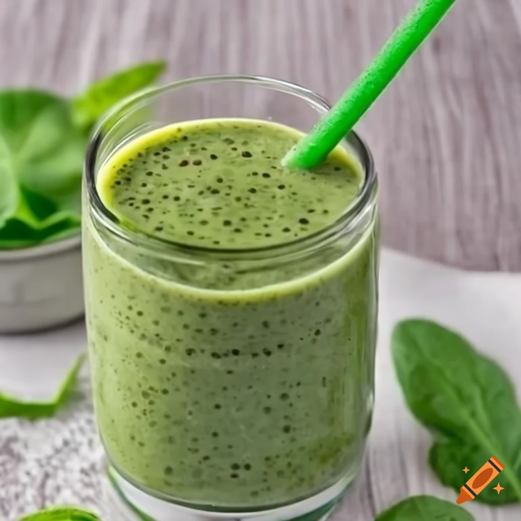Spinach and hemp seed smoothie