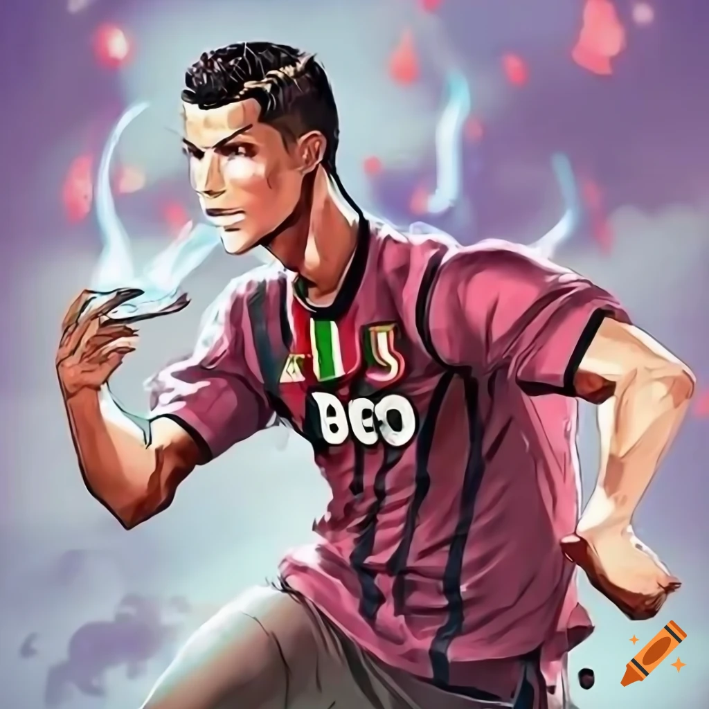 Lexica - Cristiano Ronaldo anime 4k sakamichan konachan