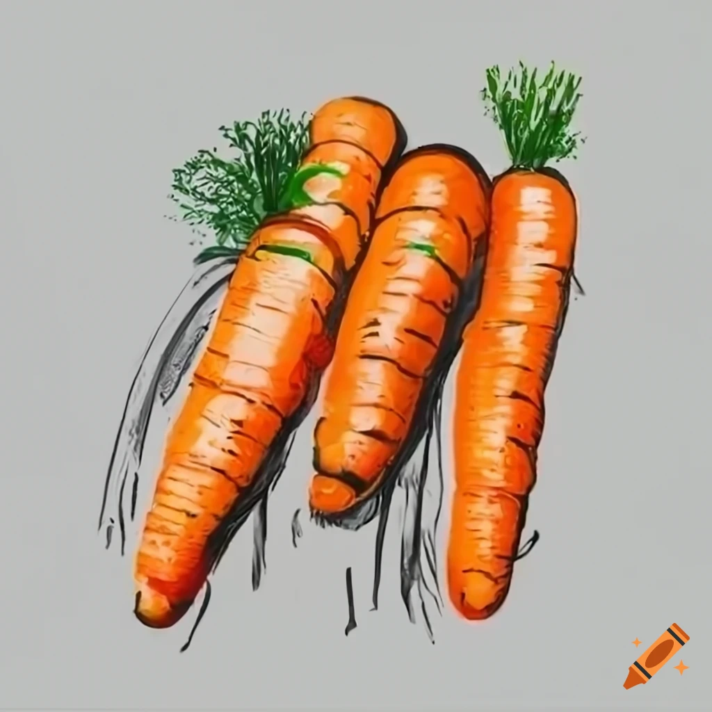 carrot vegetable hand drawn vector llustration realistic sketch. Hand drawn  sketch vegetable carrot. Eco food. harvest 8832087 Vector Art at Vecteezy
