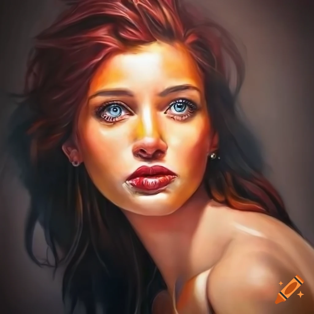 women-oil-on-canvas-painting-hyper-realistic-hdr-on-craiyon