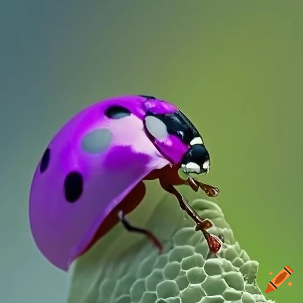 Purple ladybug on Craiyon