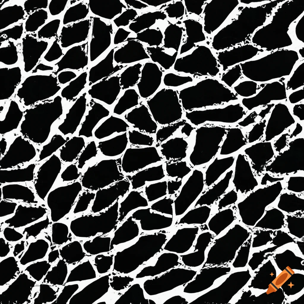 Flagstone texture black and white ink on Craiyon