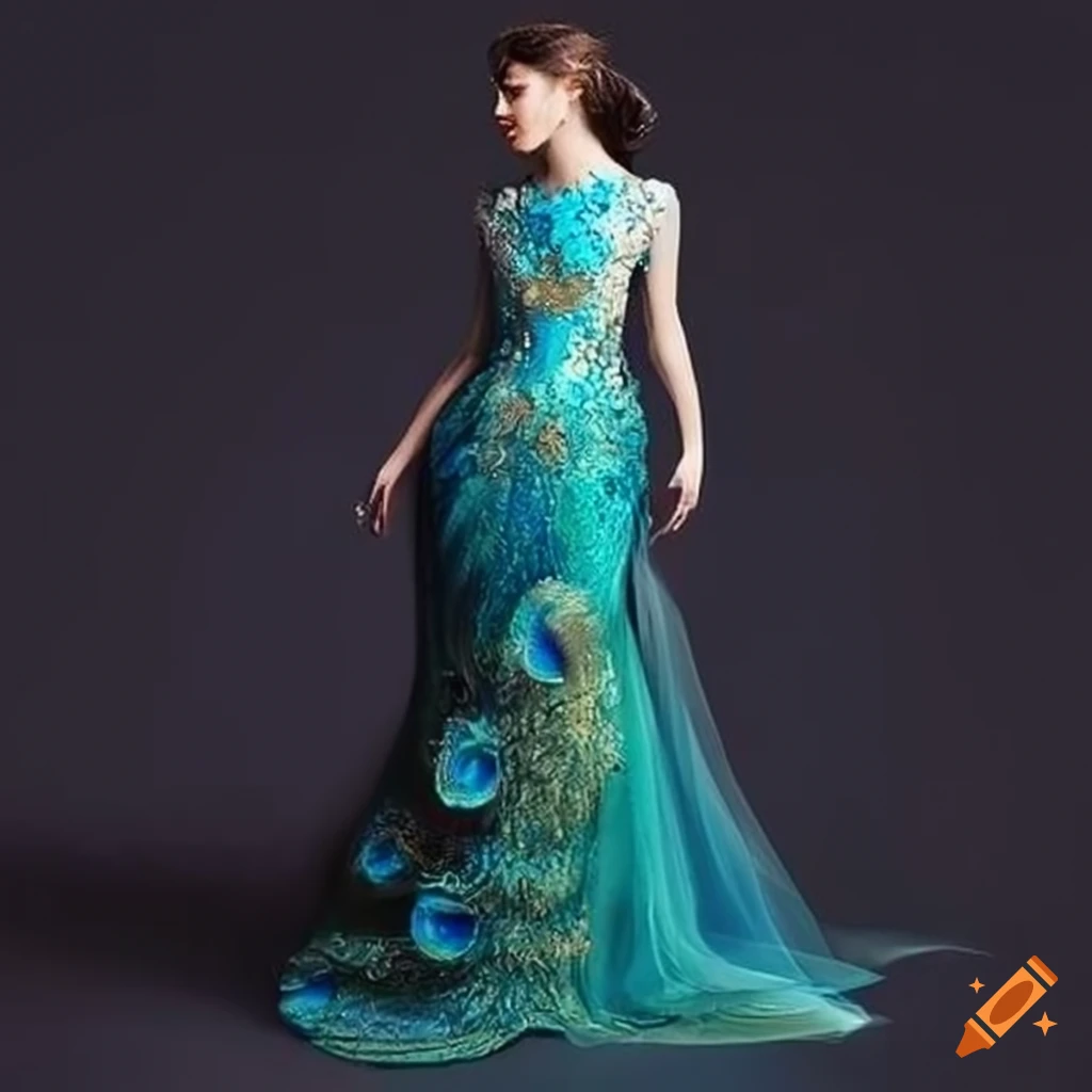 New peacock green long lady girl women princess banquet performance dance ball  prom dress gown free ship - AliExpress