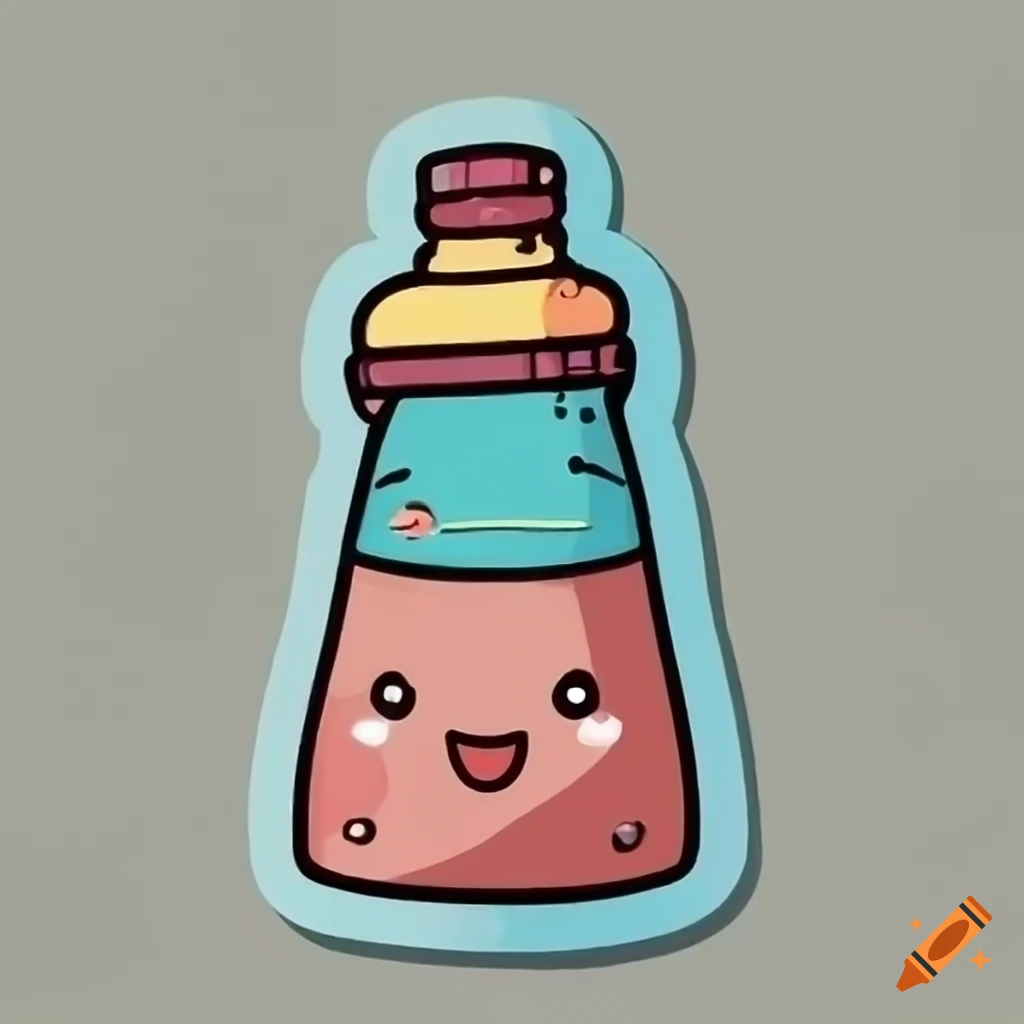 Kawaii Cute Happy Beverage Bottle Vector Illustration Royalty Free SVG,  Cliparts, Vectors, and Stock Illustration. Image 96263318.