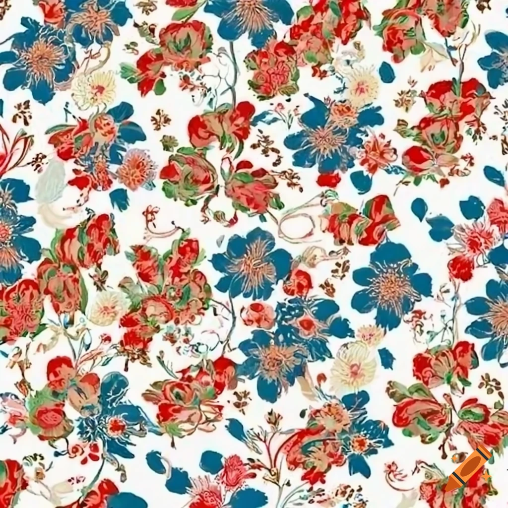 Floral pattern on Craiyon