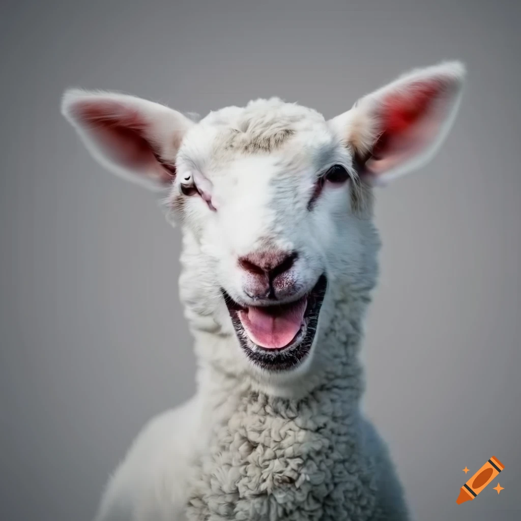 smiling lamb wallpaper