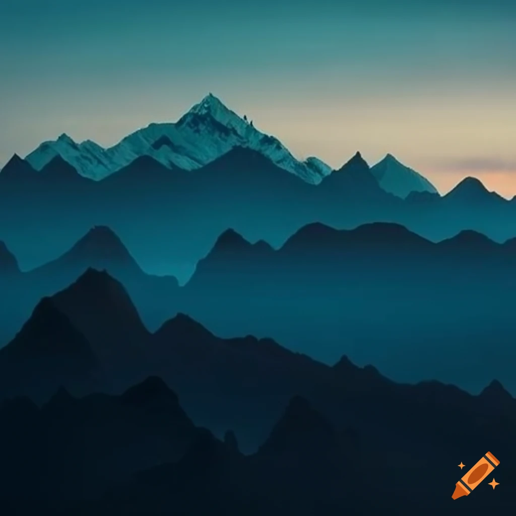 Mountains on Craiyon