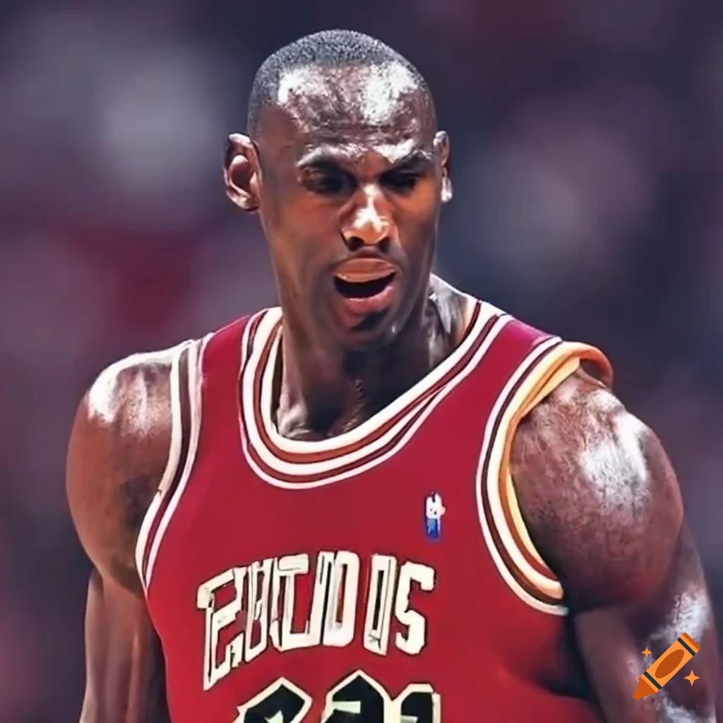Lebron james in a bulls jersey