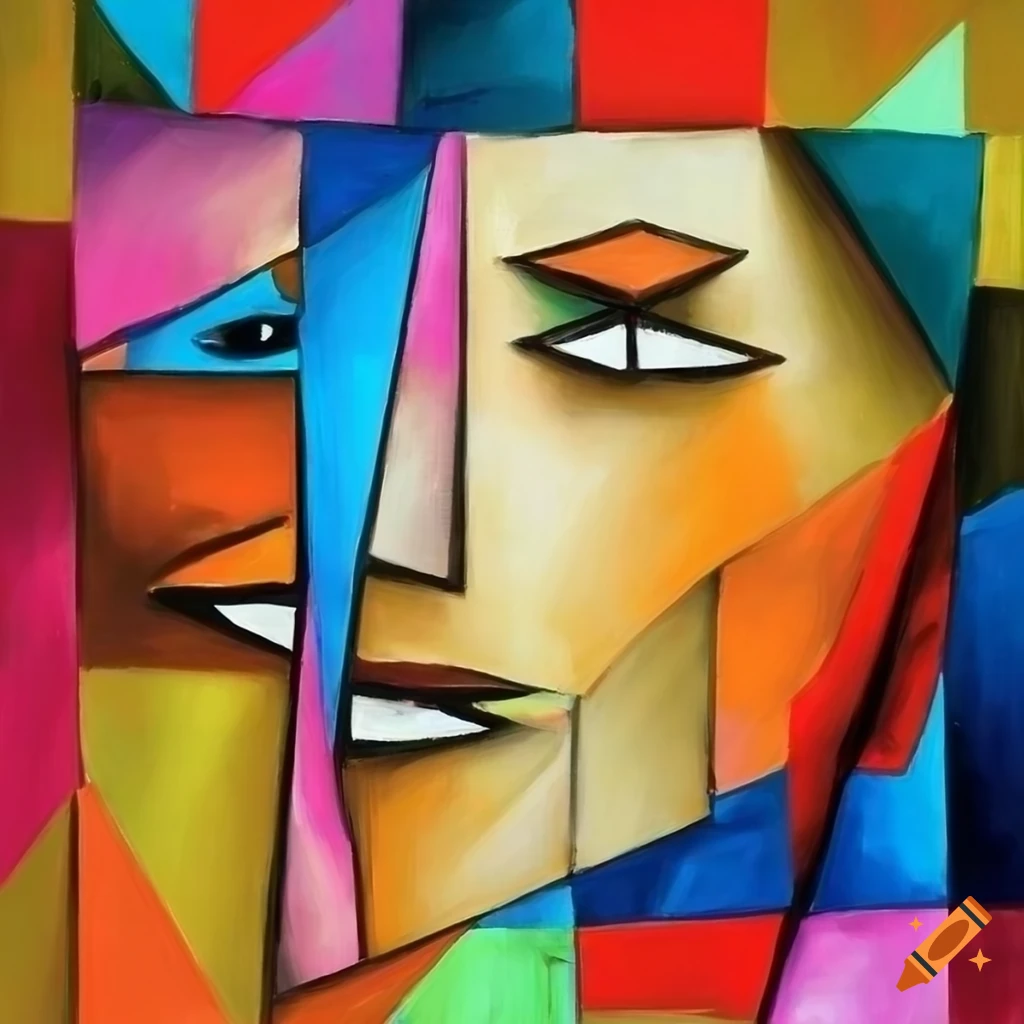Cubism style painting