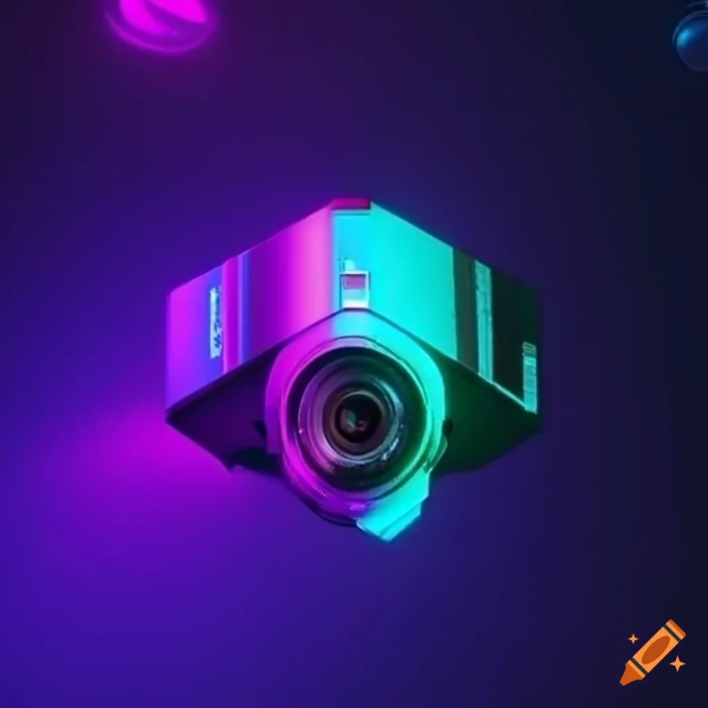 A cyberpunkstyle cctv camera on Craiyon