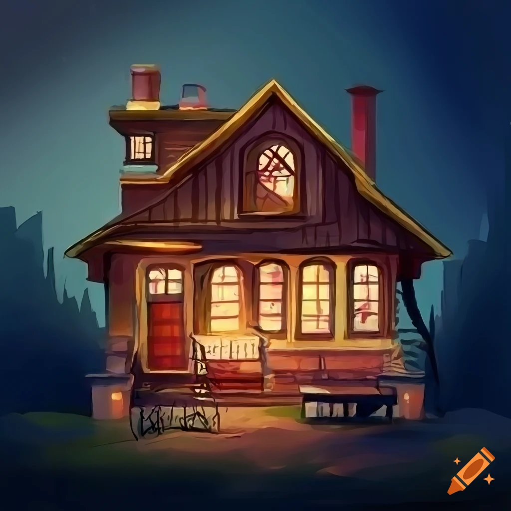 A nice house. digital art on Craiyon