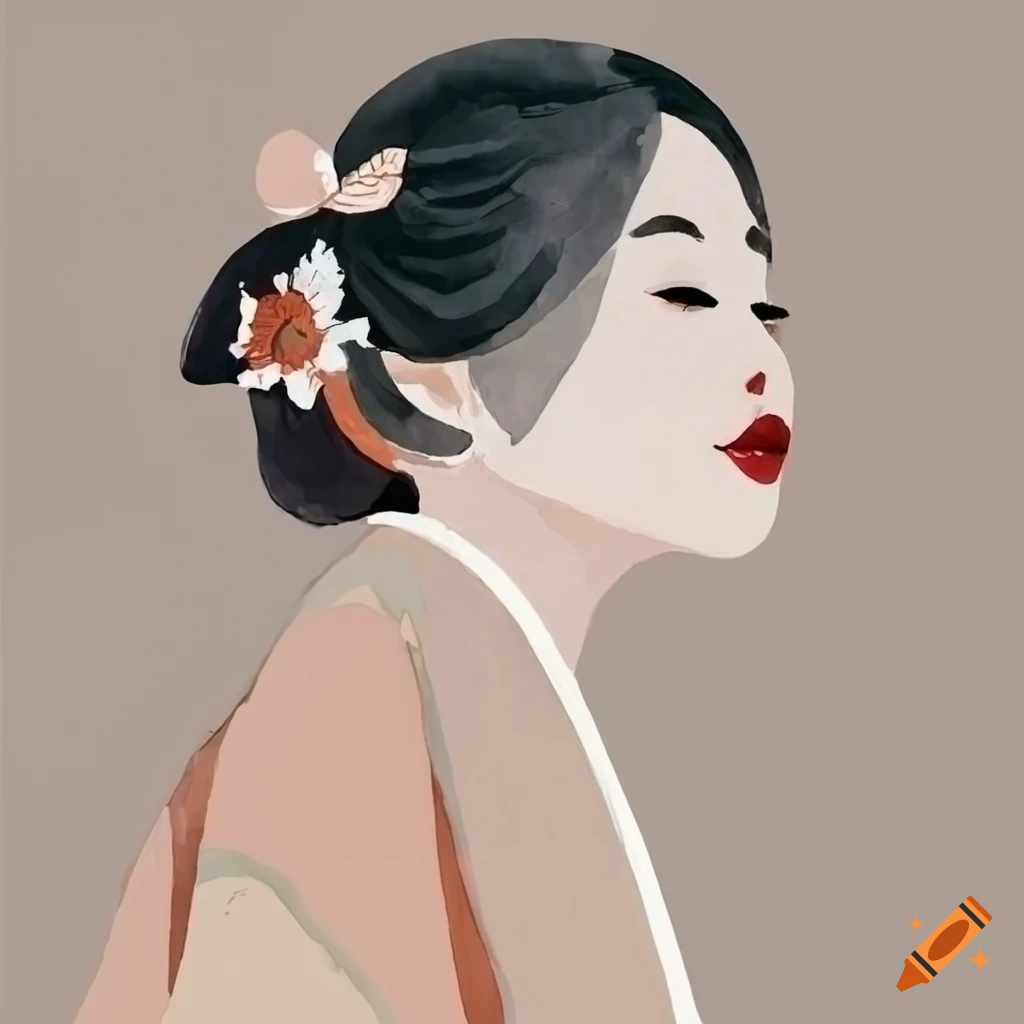Illustration Geisha: Art & Tradition Japanese Culture | Japanese Girl