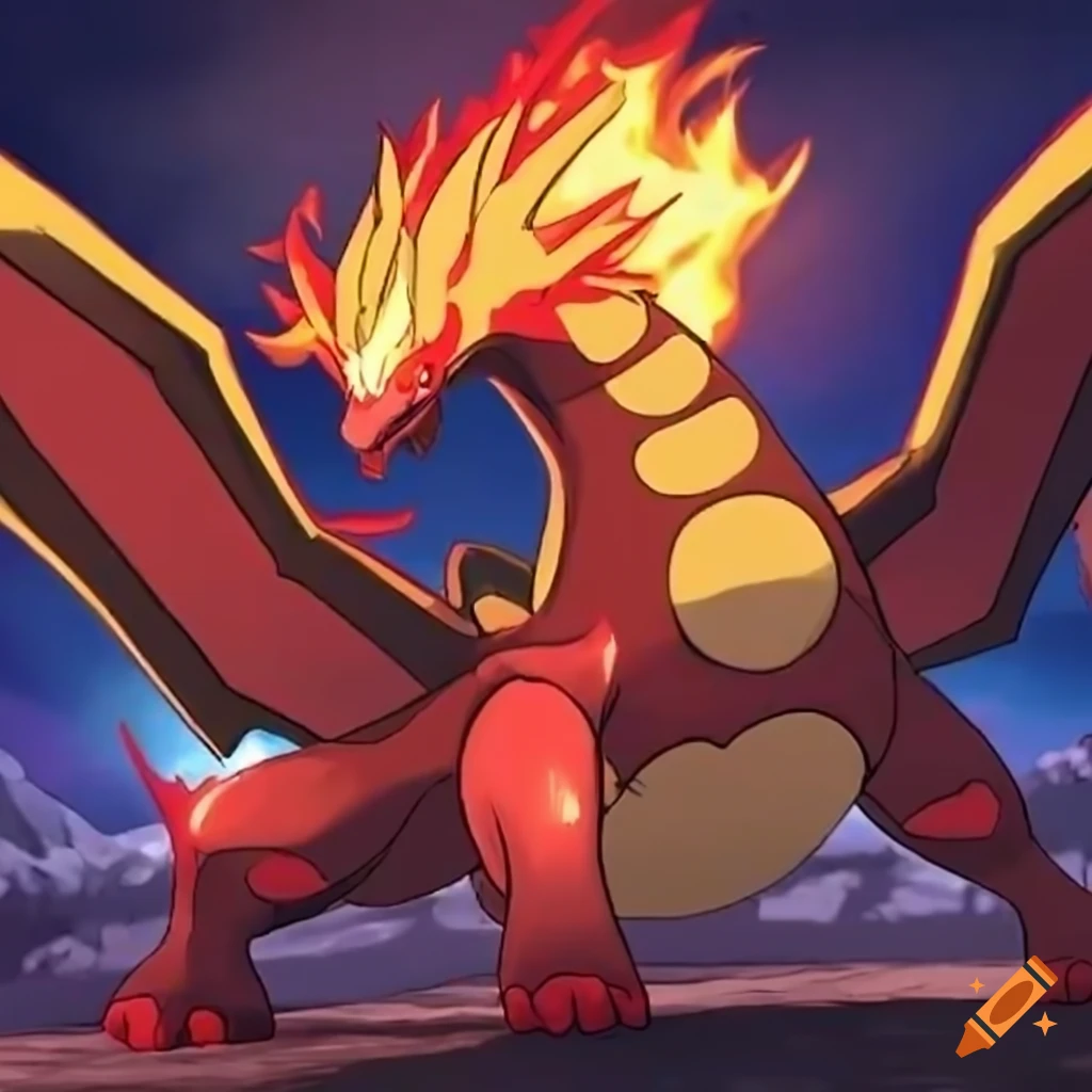 Fire and dragon type pokemon