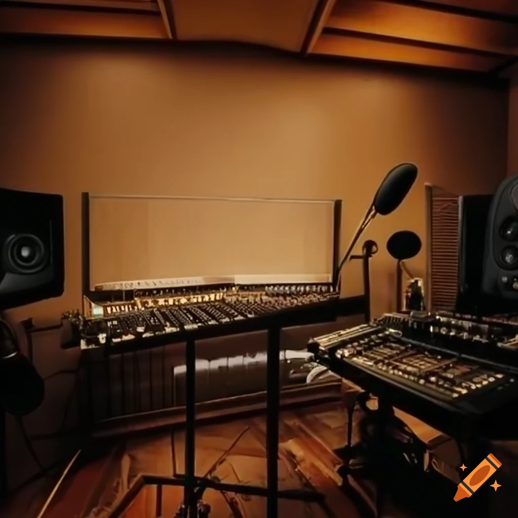 Recording studio window