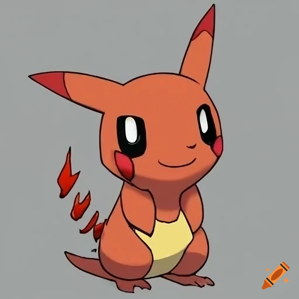 Pokemon Red fire pikachu