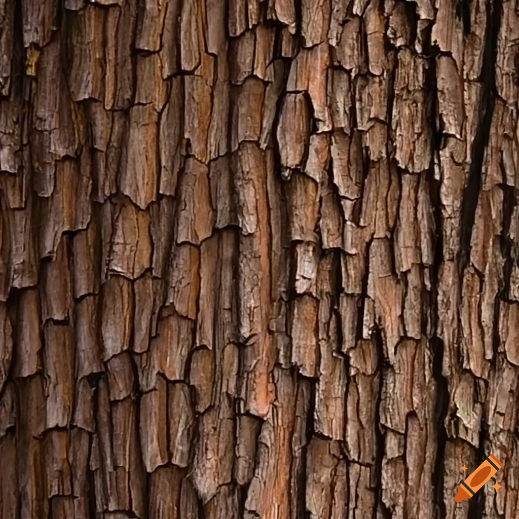 Smooth tree bark surface on Craiyon