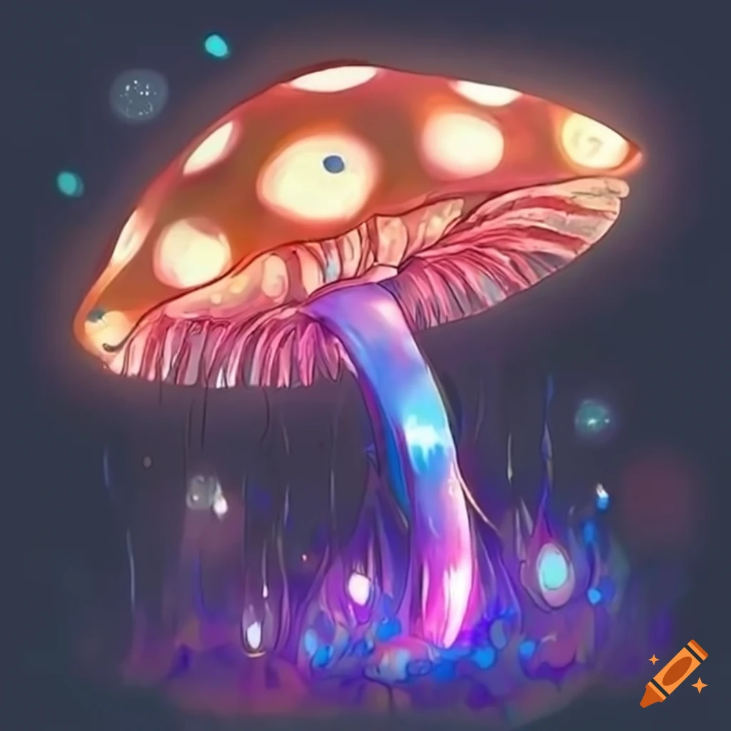 Diamond Painting Magic Mushroom Anime, Full Image - Painting