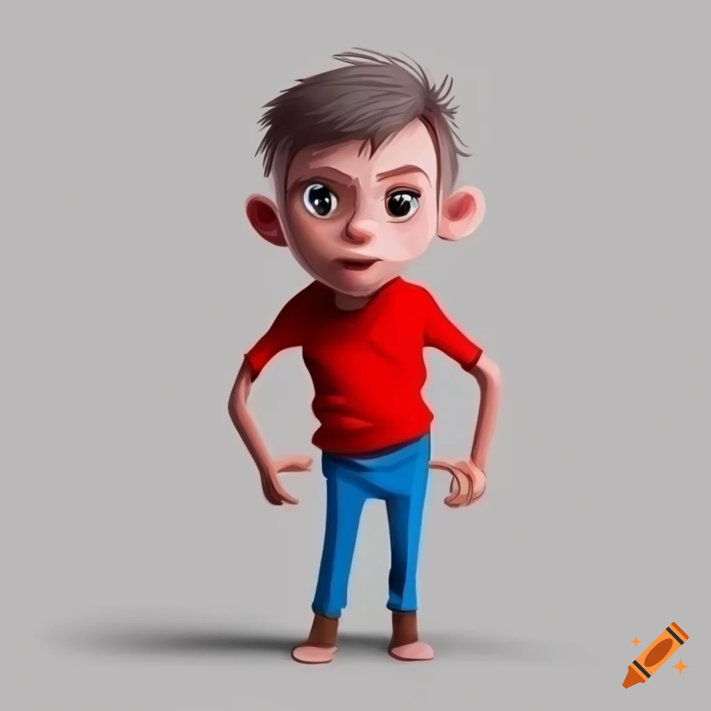 Mega Bloks Boy with Red Shirt Blue Pants Figure Loose Used