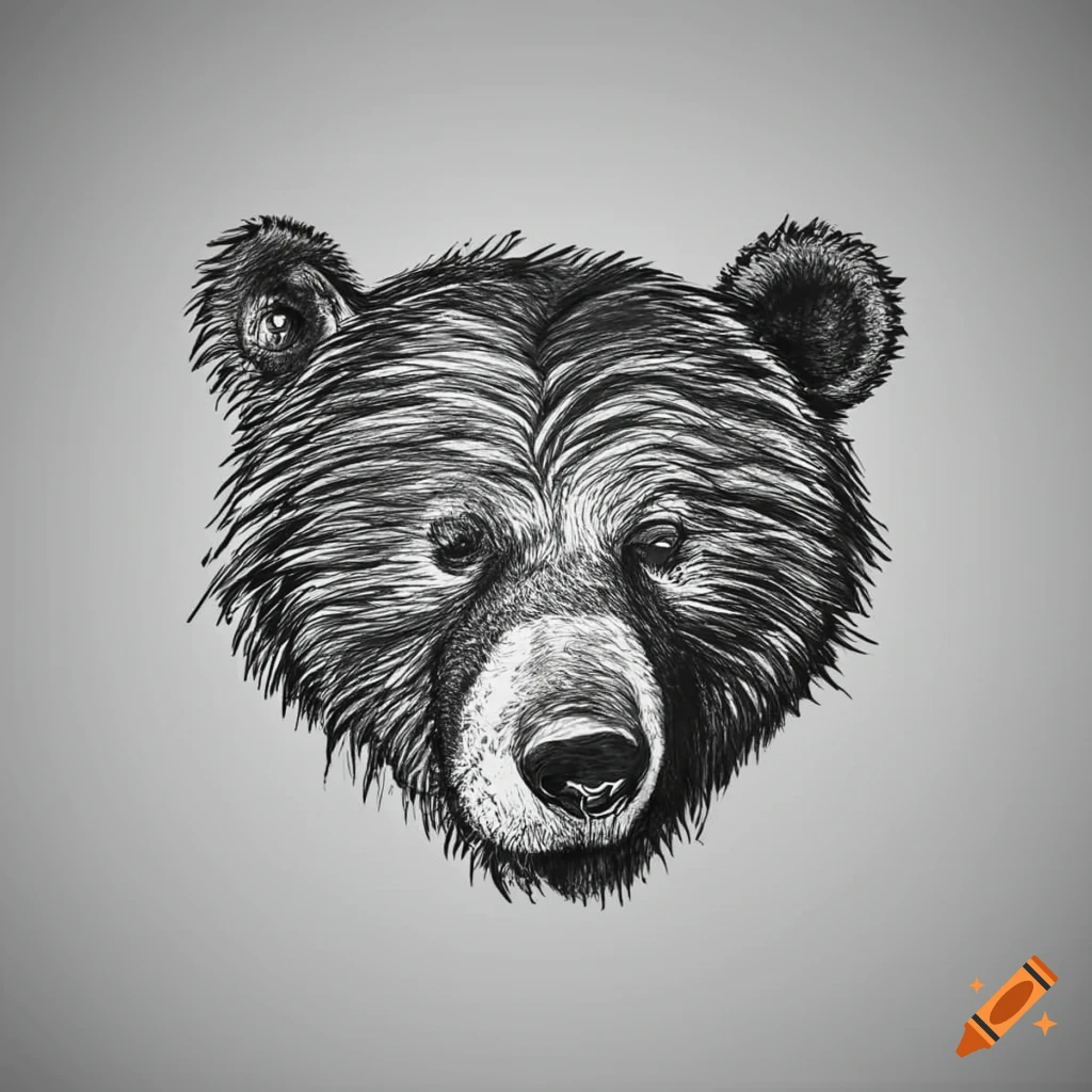 cute simple bear drawing!