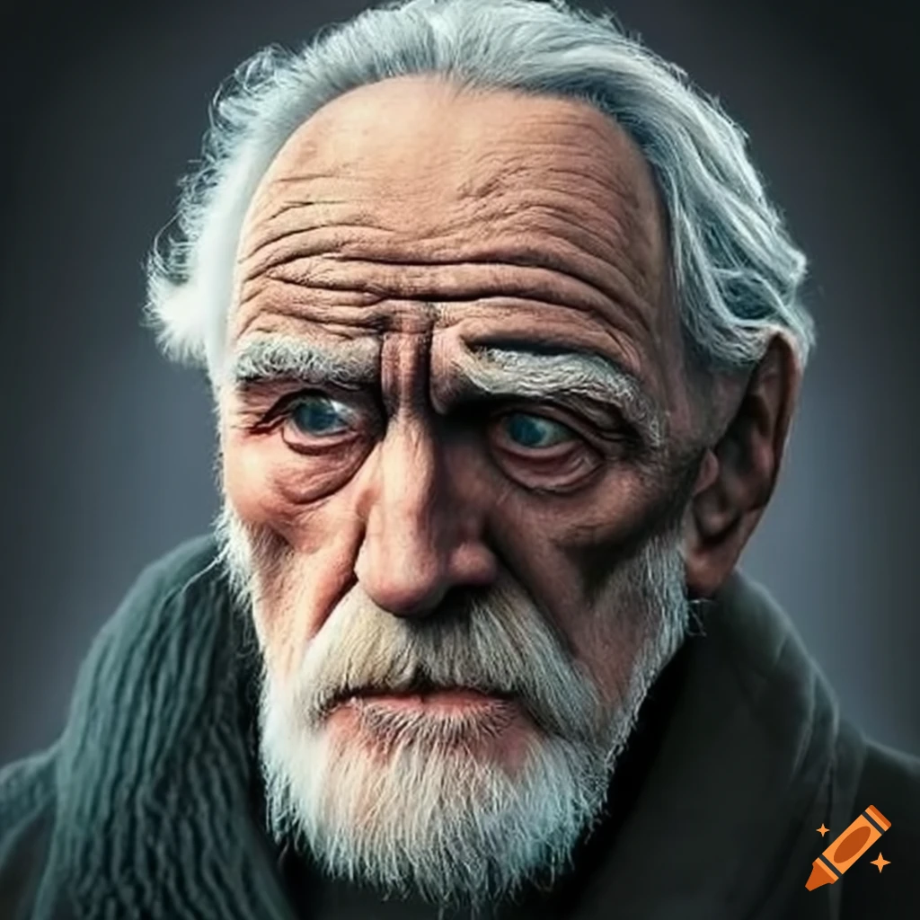 Old irish man looking like brian cox