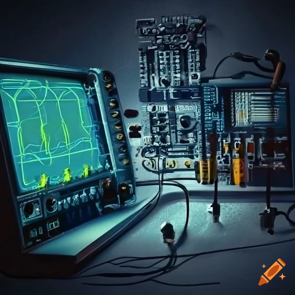 Complex electrical system from a physics laboratory using circuit