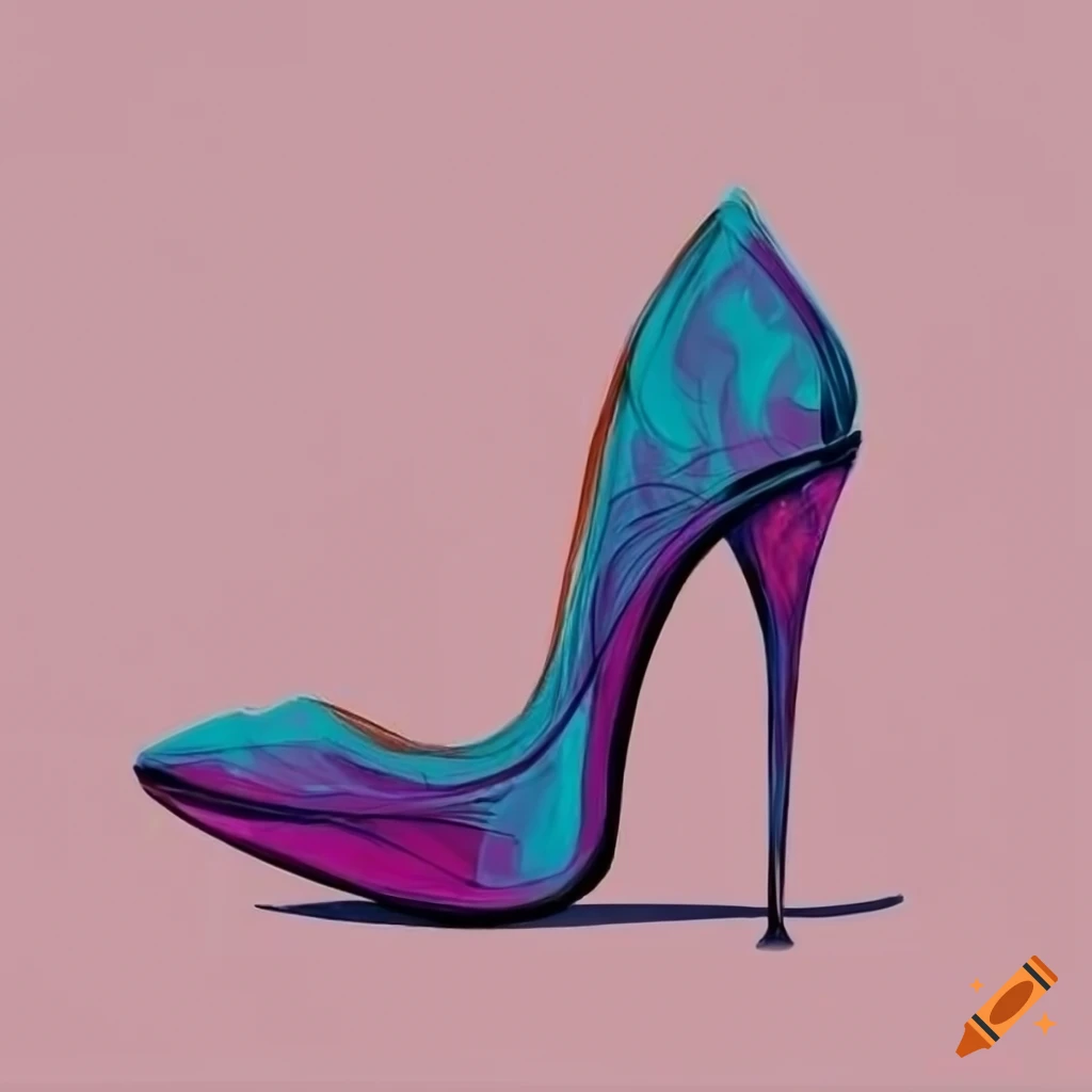 Woman fashion shoes on high heels Royalty Free Vector Image