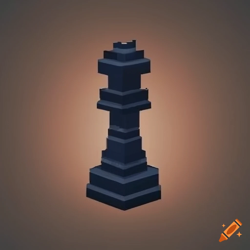 Minecraft chess logo on Craiyon