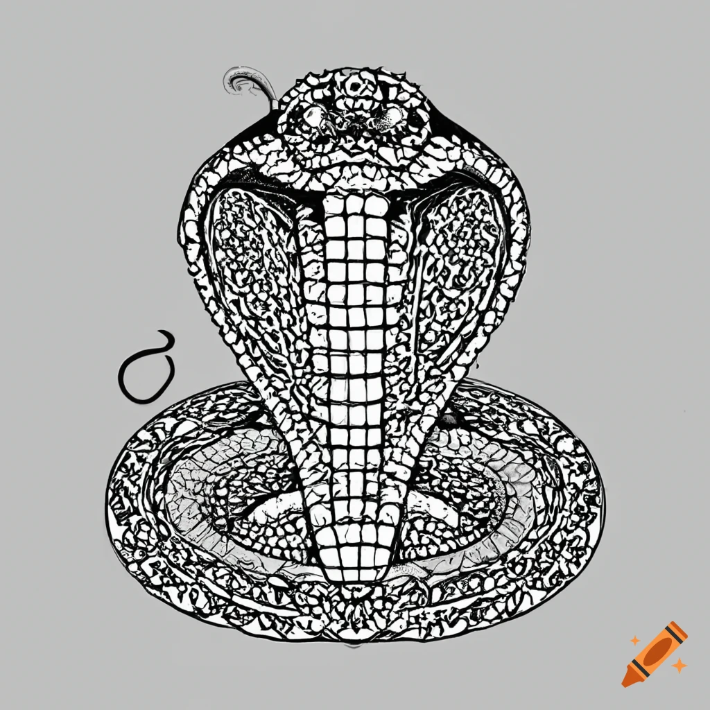 How to draw a cobra snake || Easy animal drawing - YouTube