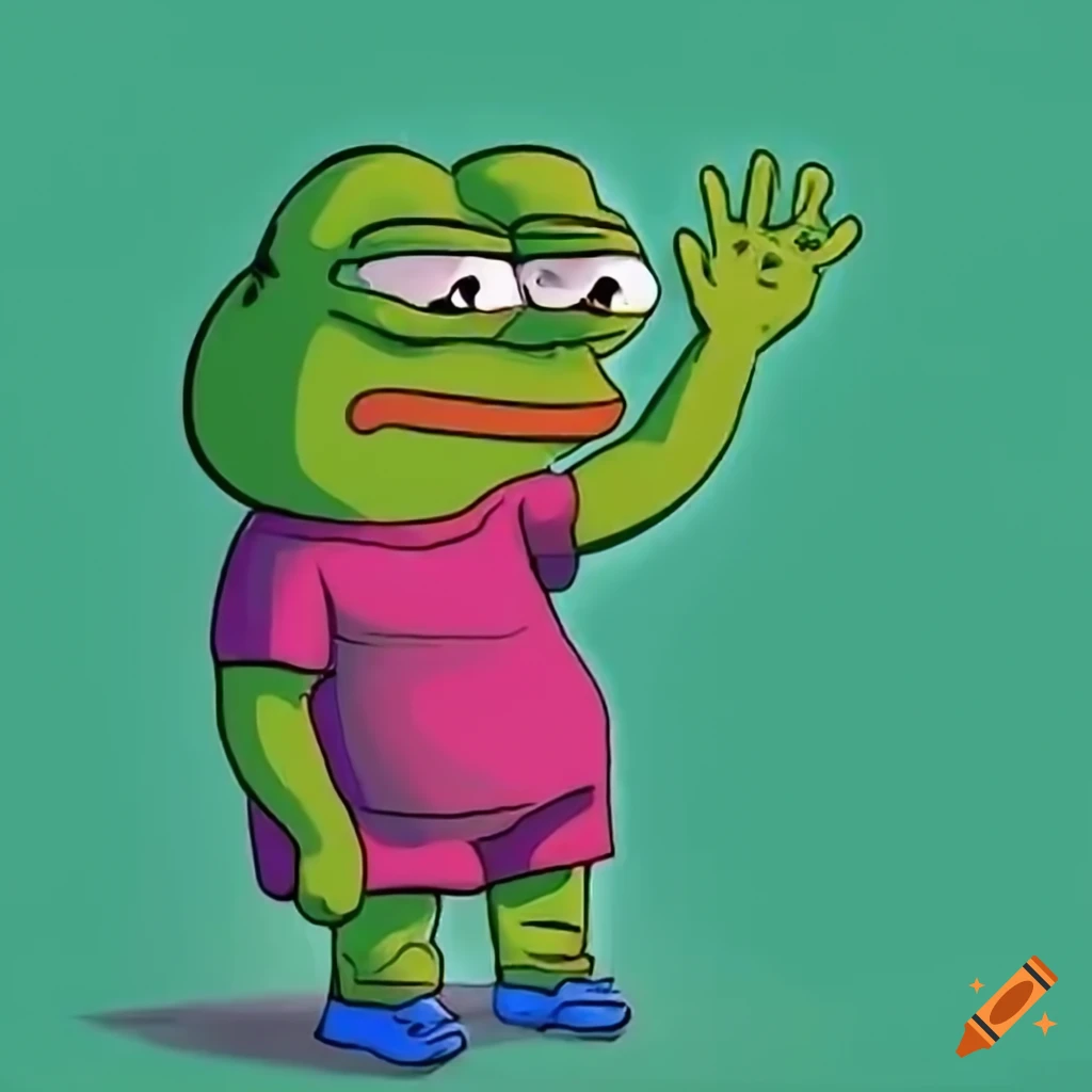 Pepe the frog crying anime