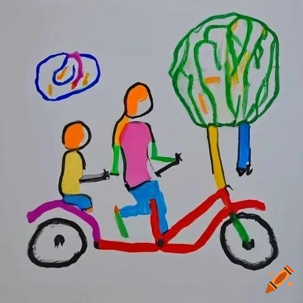 Bicycle Simple Drawing At Getdrawings Com Free - Kids Bike Drawing Clipart,  clipart, png clipart | PNG.ToolXoX.com