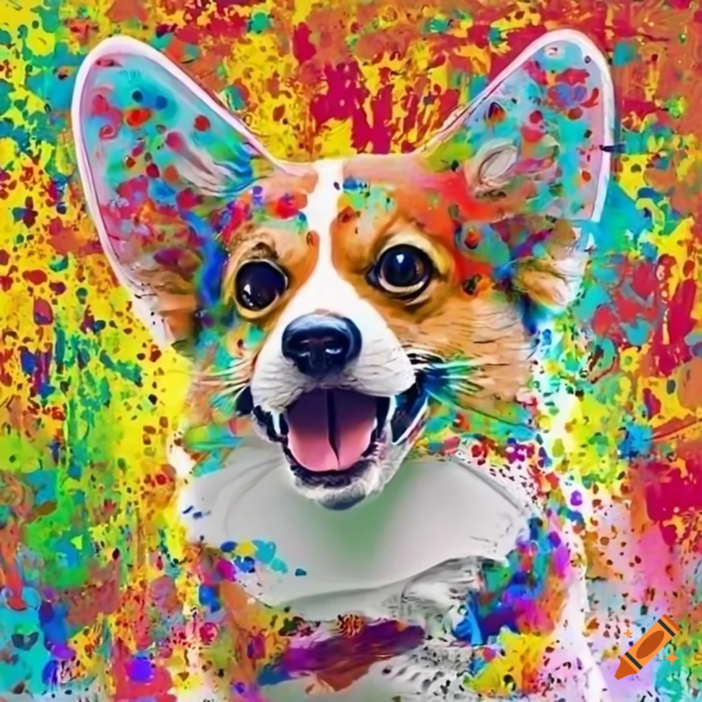 Multi colored corgi cheap