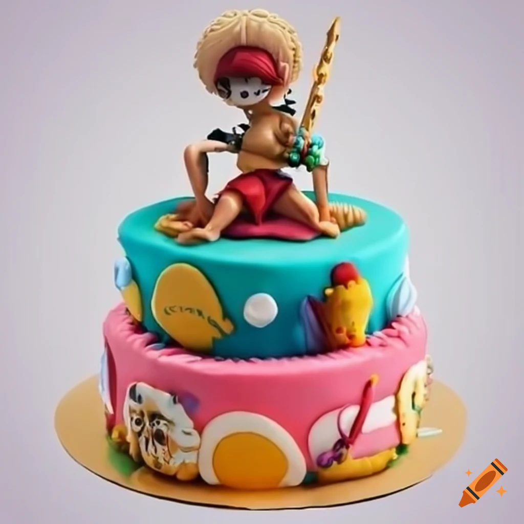 Luffy One Piece | Anime cake, One piece birthdays, Cake design