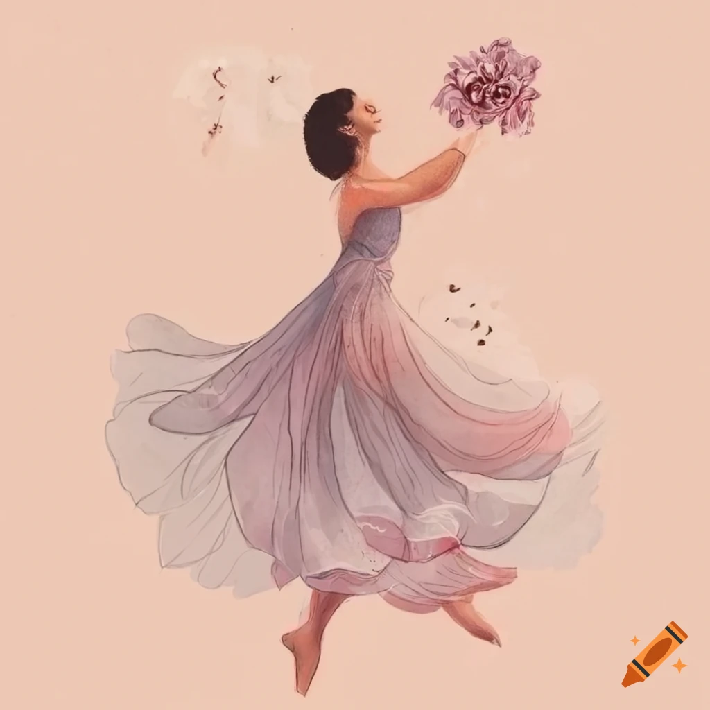 Delicate floral illustrations dance across the paper, inviting you to witness our love story unfold