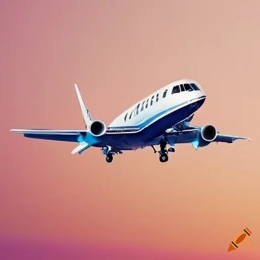 Commercial jet on Craiyon