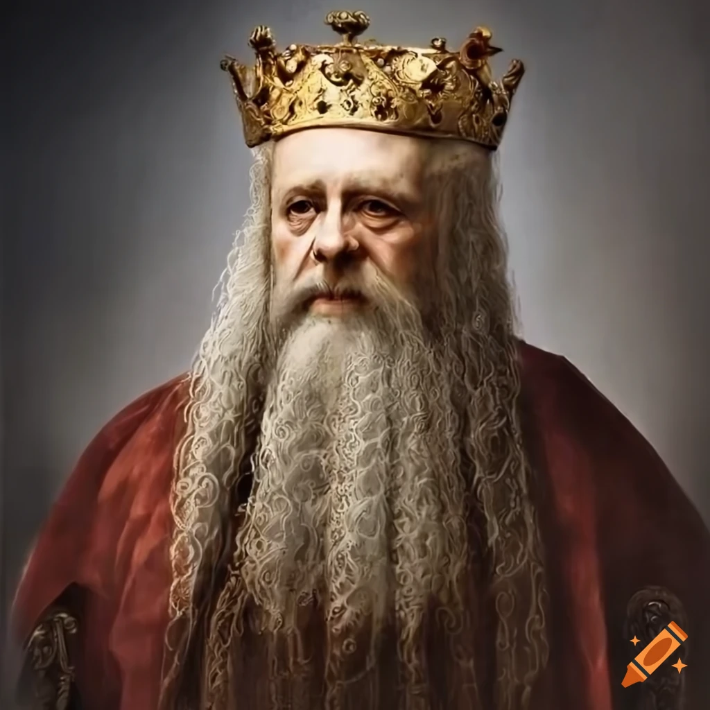 portrait-of-old-king-with-beard-coronation-robes-from-15th-century