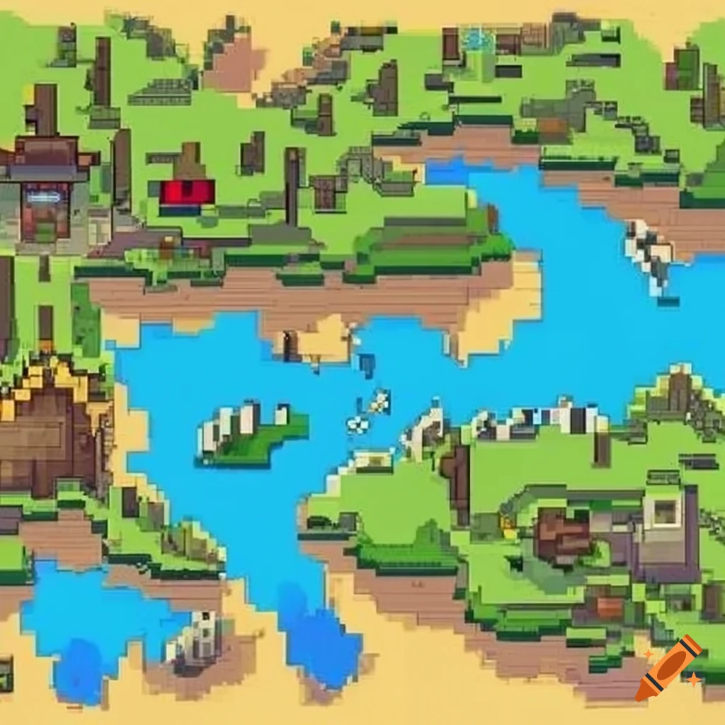 Updated 2d minecraft world 1 pixel art