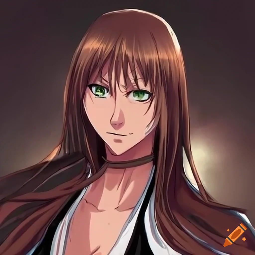 Brown Hair Green Eye Anime Girl From Bleach Anime Manga Wearing A Shihakusho And Wielding A 9177