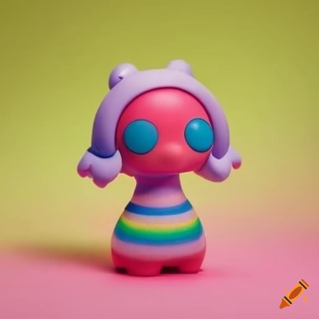 Rainbow vinyl toy