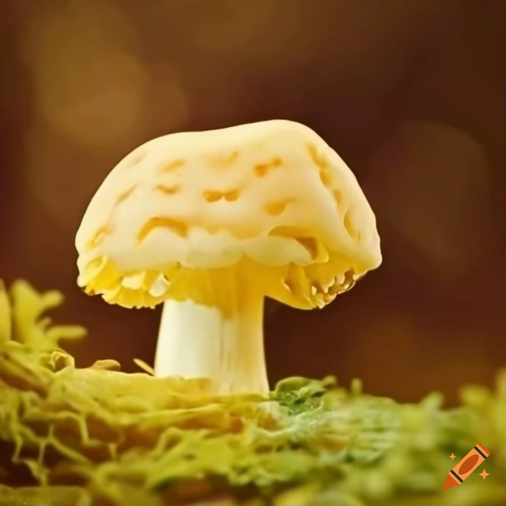 Lemon tooth mushroom on Craiyon