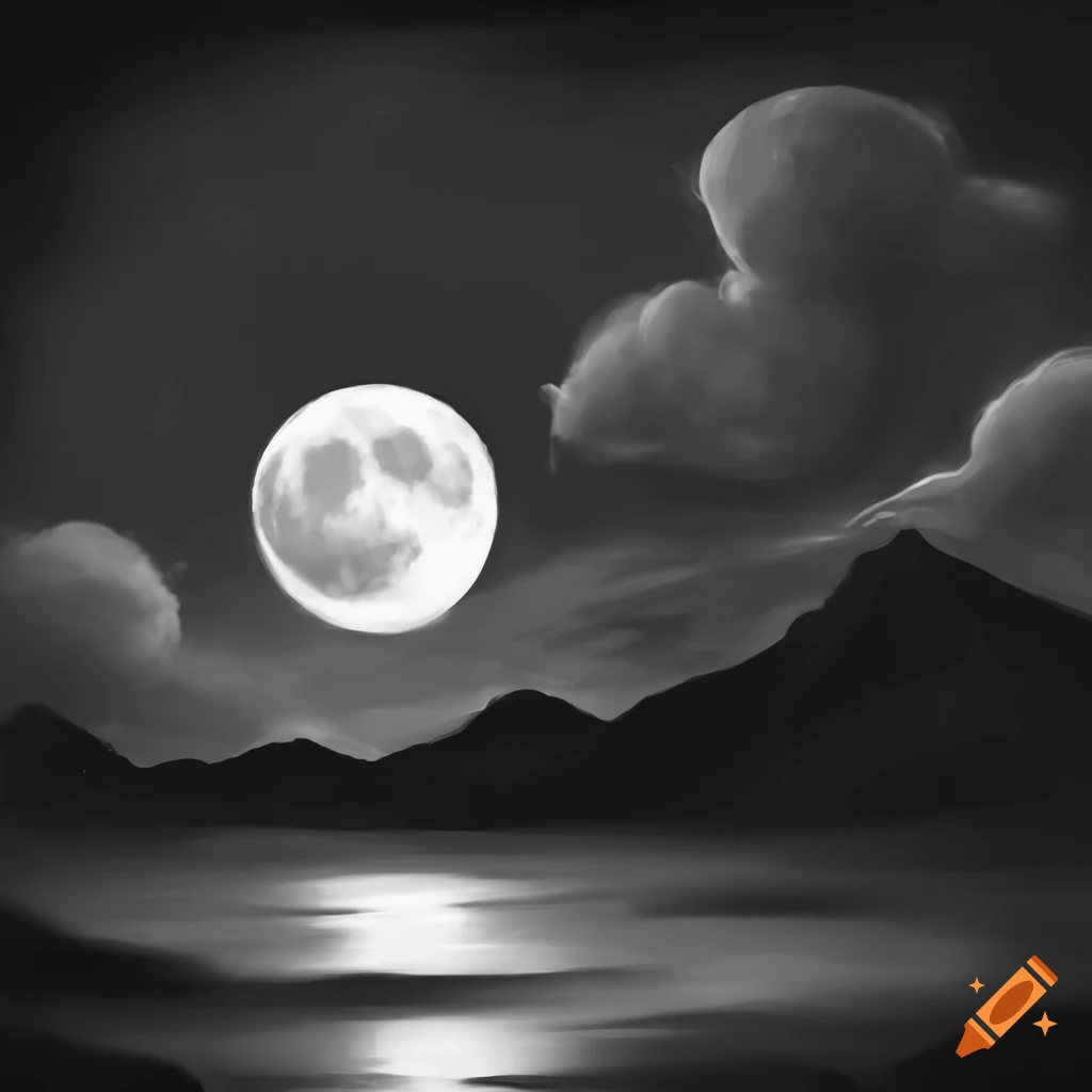 First ProCreate drawing. I like how the moon turned out. : r/DigitalArt
