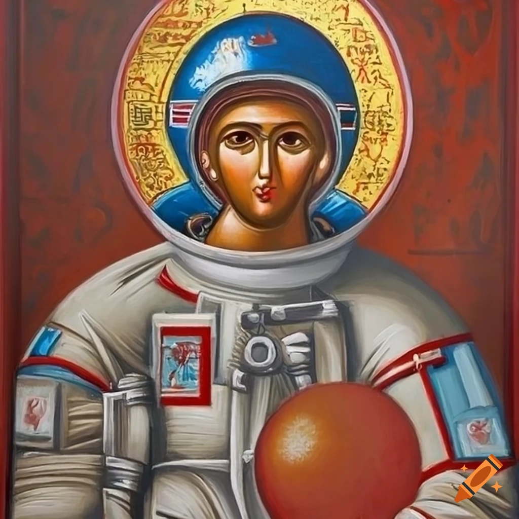 greek-orthodox-byzantine-icon-painting-of-astronaut-on-craiyon