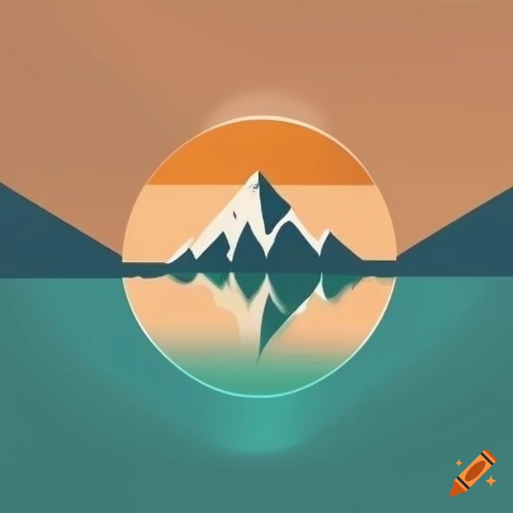 Mountain trekking camping and expedition logo Vector Image