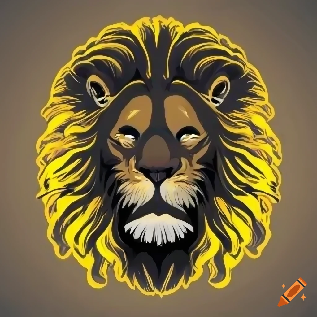 black and white lion logo, lion sticker, lion tattoo 21188164 Vector Art at  Vecteezy