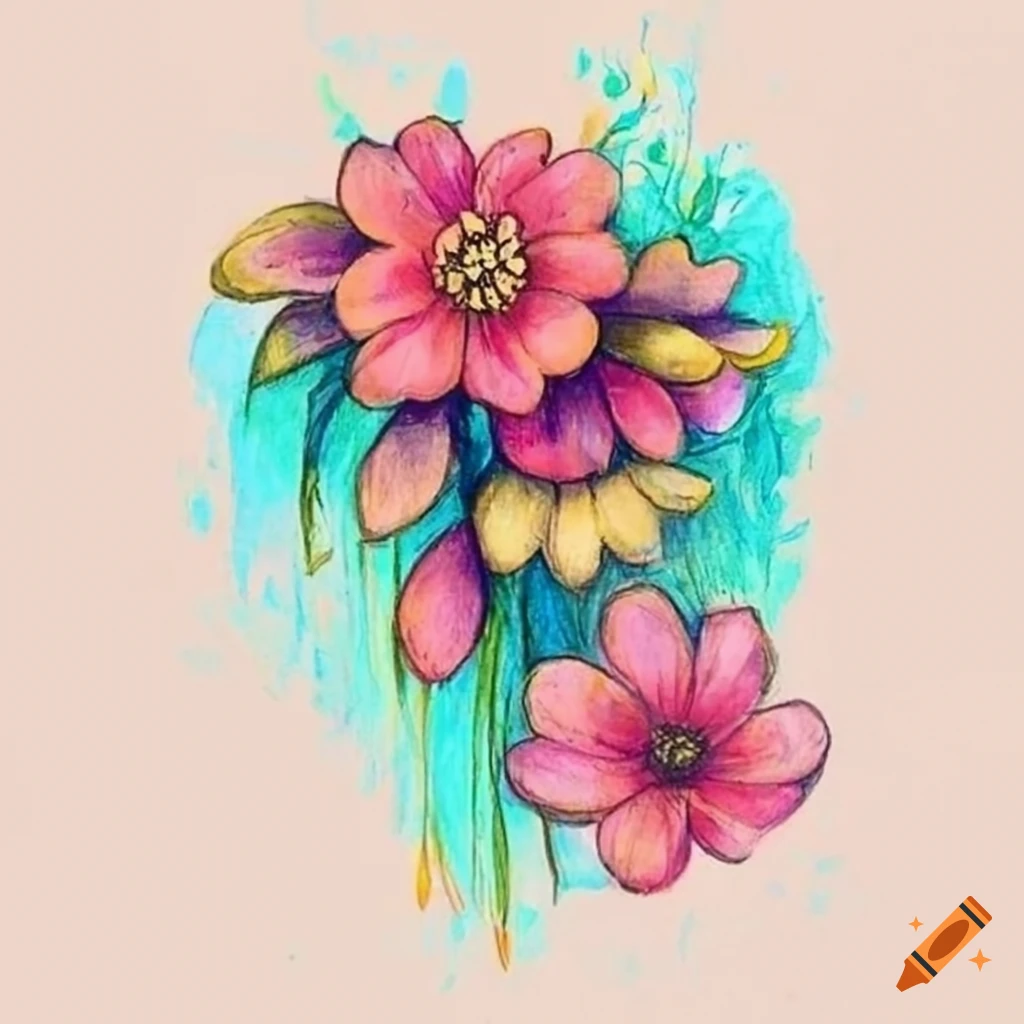 Premium Vector | Set of cute flowers in doodle style vector illustration