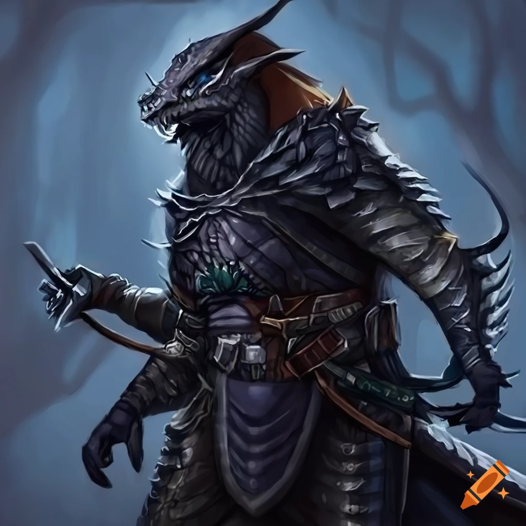 black dragonborn dandd