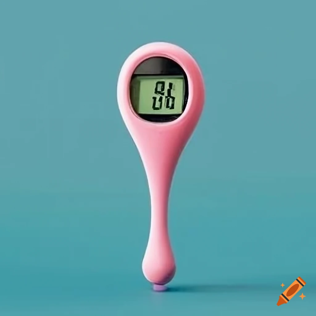 Small multi digital thermometer with a rounded and short tip with  lollipop-shaped tip for easy readings