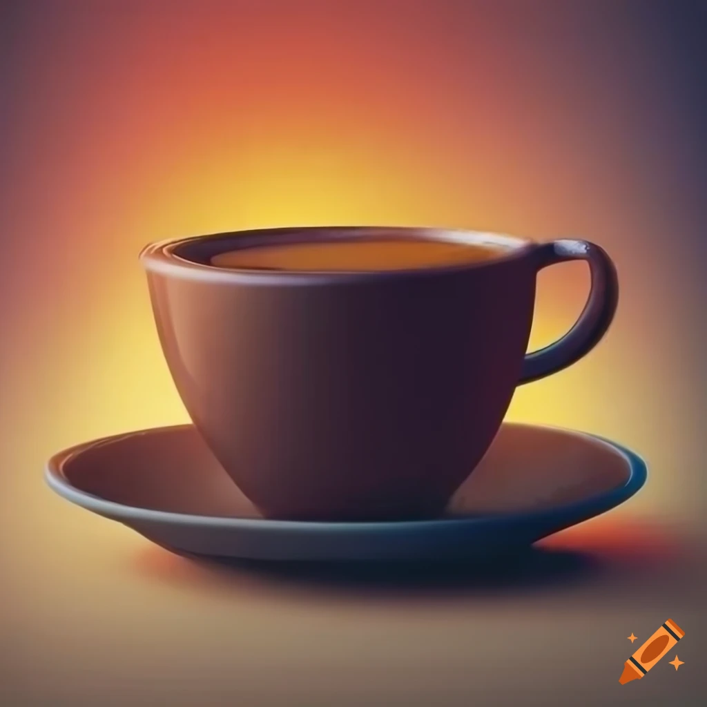 Colorful Coffee Cup with Hyper-realistic Details - Unique Mug