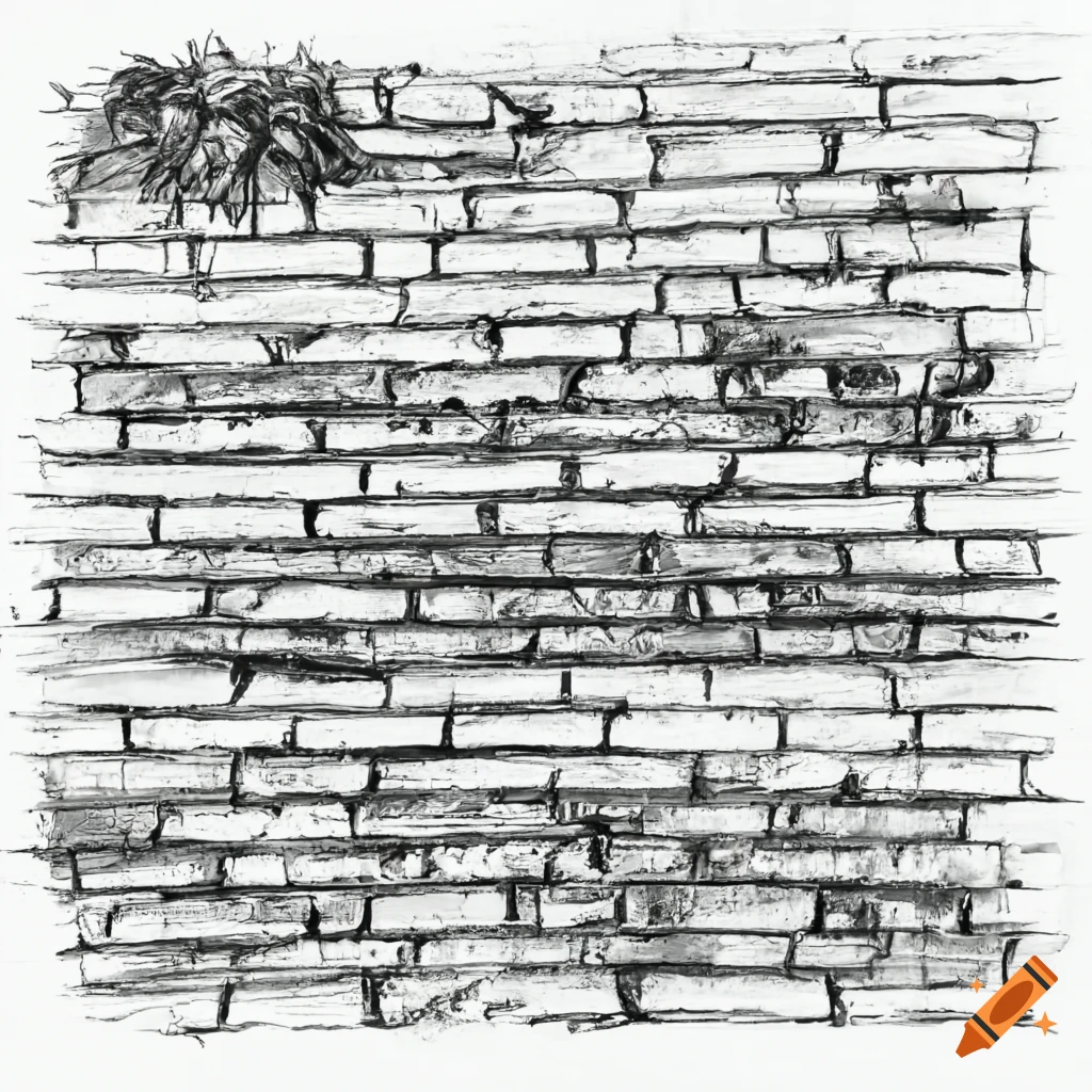 For some reason I really wanted to draw a brick wall! It was surprisingly  calming :) : r/drawing