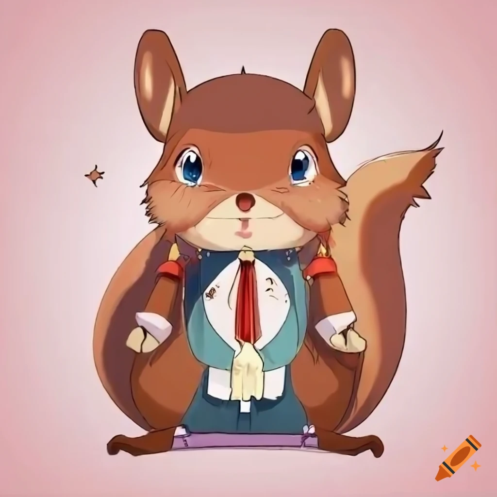 Kawaii Anime Squirrel Costume Animal' Men's Premium Tank Top | Spreadshirt