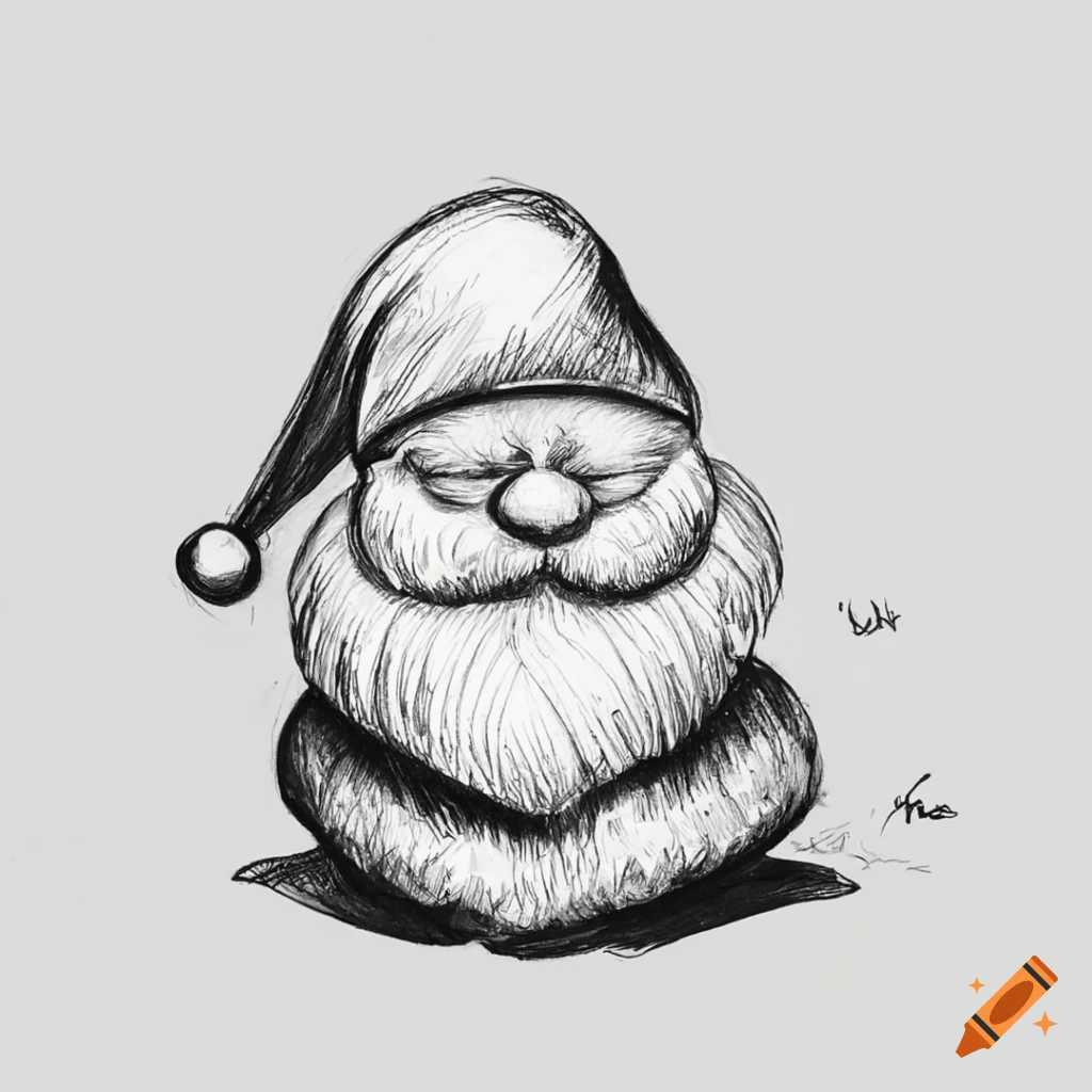 Santa Claus Drawing by Kaye Gribble - Pixels